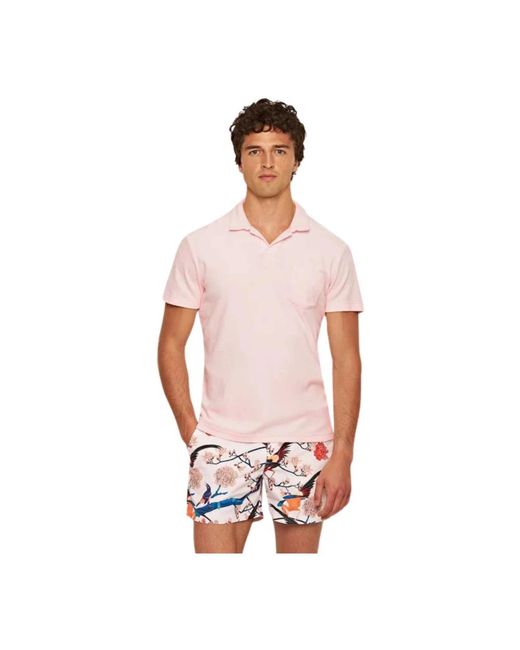 Orlebar Brown Pink Polo Shirts for men