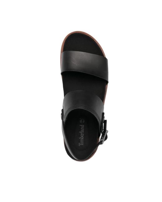 Timberland Black Flat Sandals for men