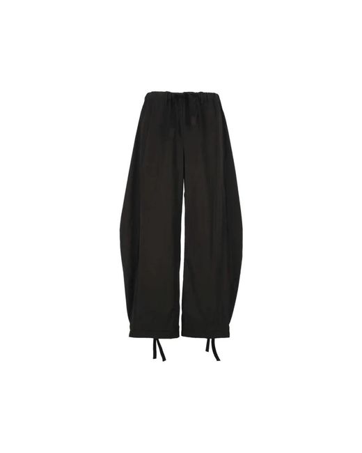 Sacai Black Wide Trousers