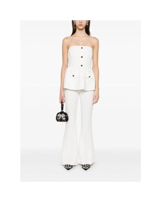 Self-Portrait Jumpsuits in het White