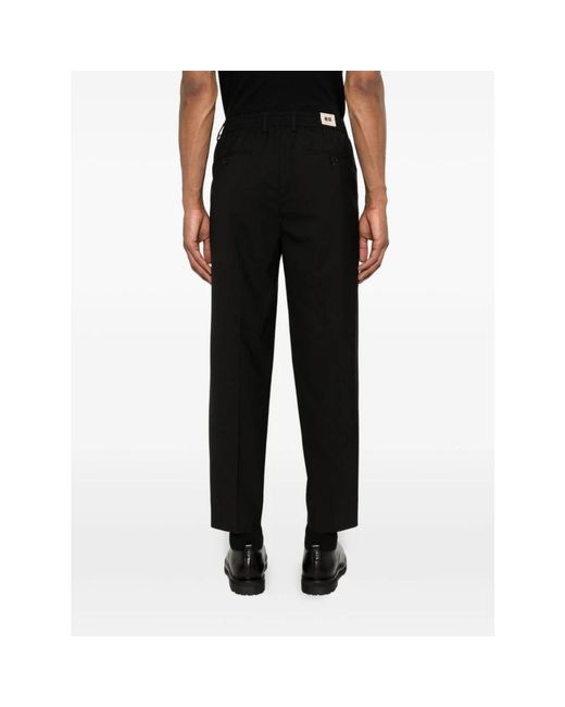 BRIGLIA Black Slim-Fit Trousers for men