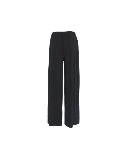 Norma Kamali Black Wide Trousers