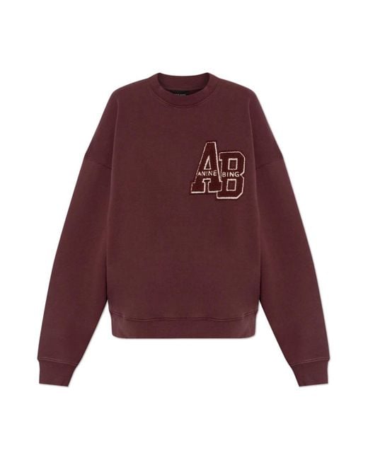 Anine Bing Purple Sweatshirts