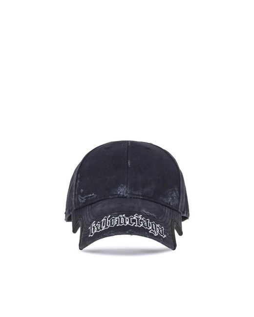 Balenciaga Blue Script Baseball Hat