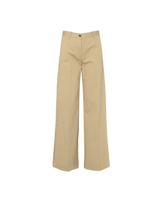 Nine:inthe:morning Natural Wide Trousers