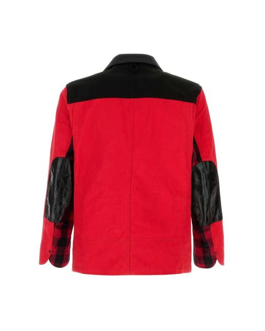 Junya Watanabe Patchwork Werkjas in het Red voor heren