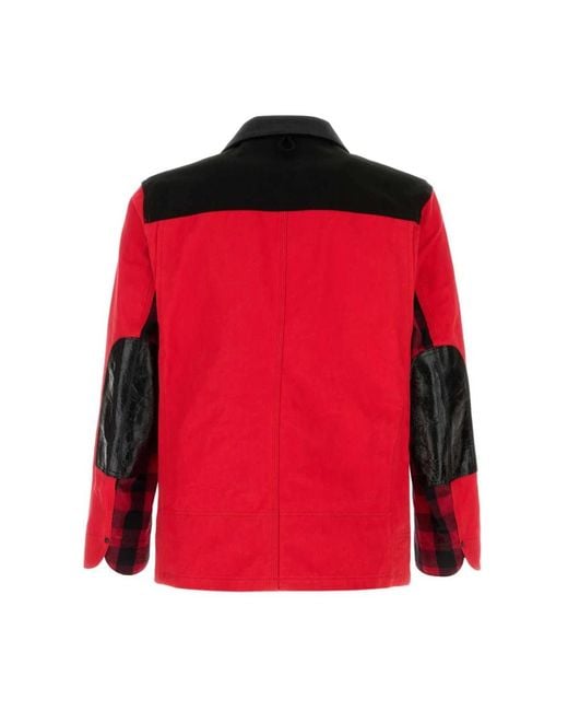 Junya Watanabe Patchwork Werkjas in het Red voor heren