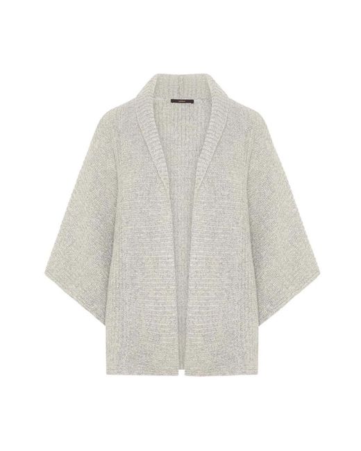 Windsor. Kasjmier Gebreide Poncho in het Gray