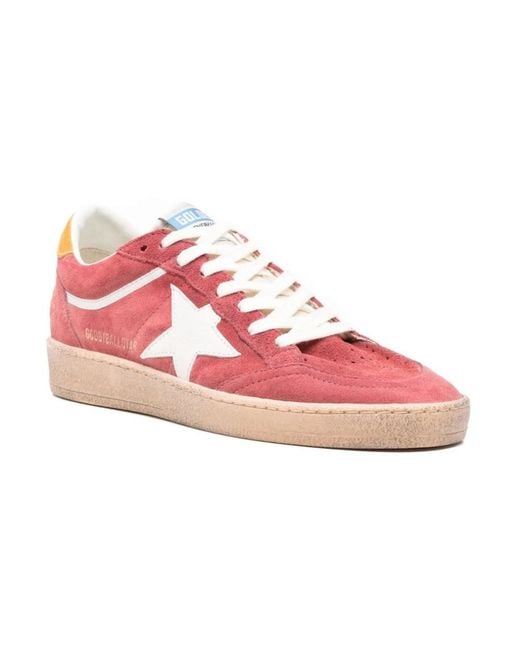 Golden Goose Deluxe Brand Pink Silk And Nylon Reflective Detail Sneakers