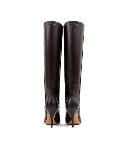 MM6 by Maison Margiela Brown Leather Shoes