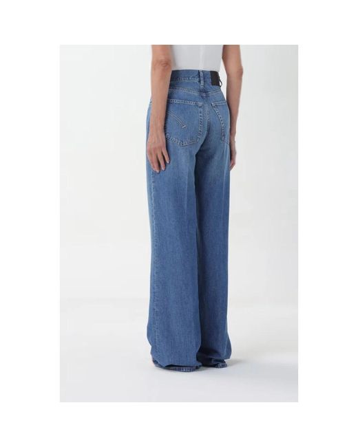 Dondup Blue Wide Jeans