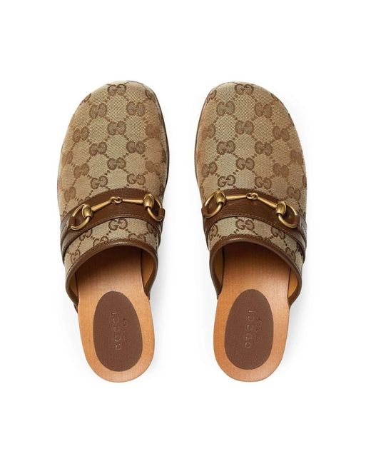 Gucci Brown Studded beige sandalen