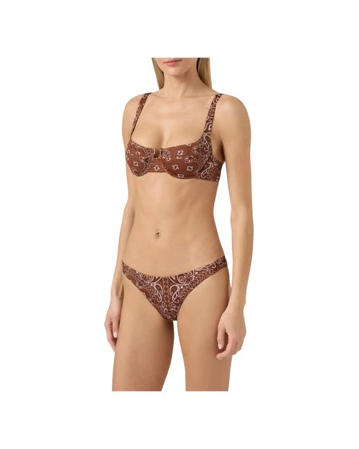 Mc2 Saint Barth Brown Bikinis