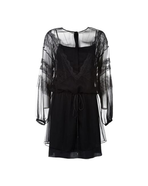 Alberta Ferretti Black Short Dresses