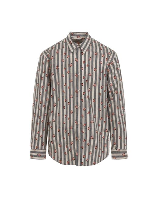 Dries Van Noten Gray Casual Shirts for men