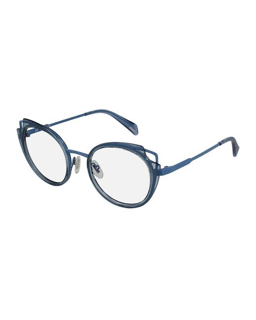 Police Schwarze Eingespritzte Sonnenbrille Für Männer in Blue für Herren