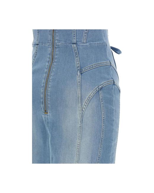 Elisabetta Franchi Blue Short Dresses