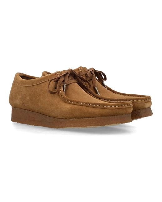 Clarks Brown Laced Shoes for men