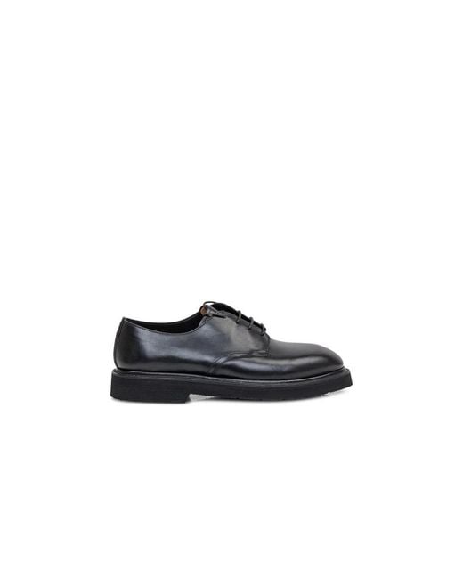 Premiata Black Laced Shoes for men