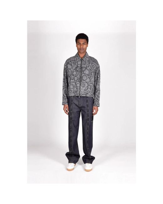 ANDERSSON BELL Gray Light Jackets for men