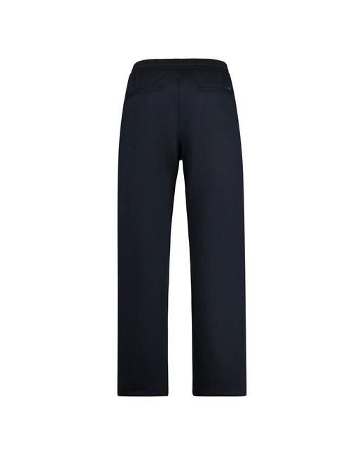 Emporio Armani Blue Straight Trousers for men