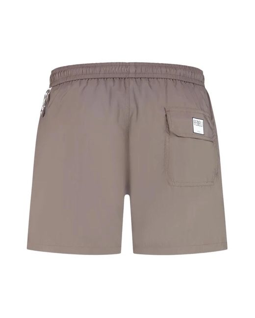Fedeli Gray Beachwear for men
