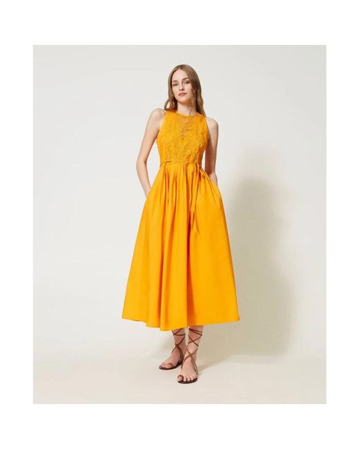 Twin Set Yellow Summer Dresses