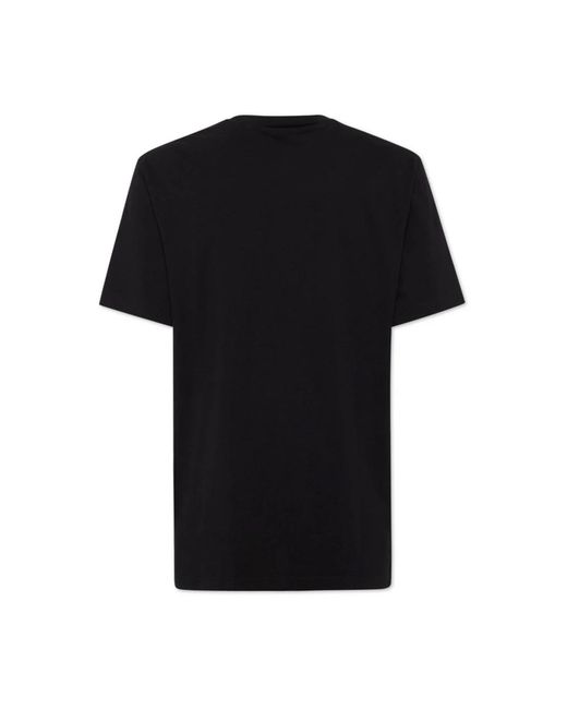 DSquared² Tops ,Zwart ,Katoen T-Shirt Met Logo-Opdruk En Ronde Hals in het Black voor heren