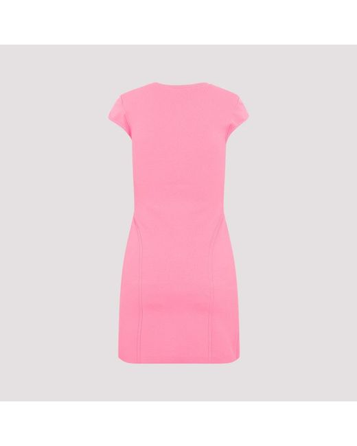 Victoria Beckham Pink Rosa cap sleeve mini kleid