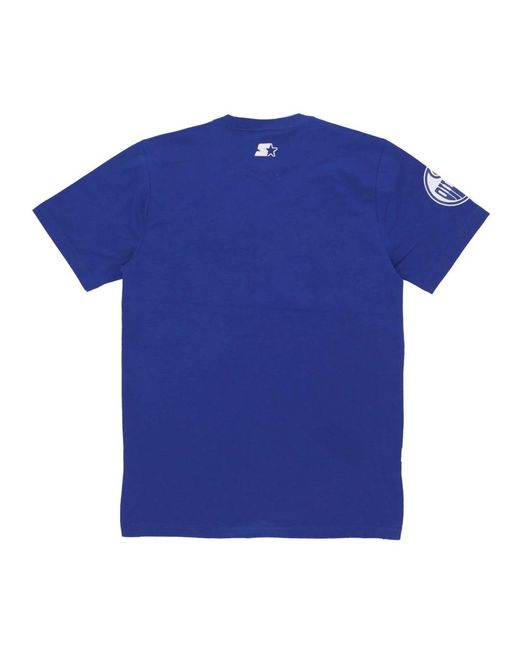 Starter Tops ,Blauw ,Katoen Hookey Team Celebration T-Shirt in het Blue voor heren