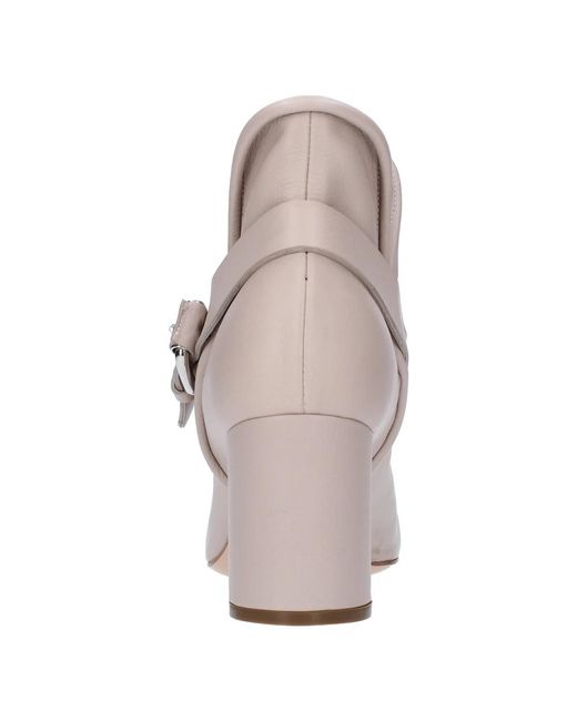 Casadei Natural Heeled Boots