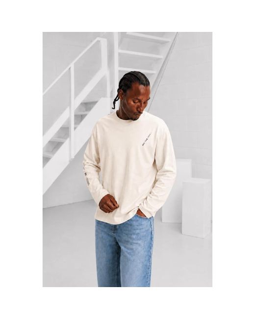 Off The Pitch White Long Sleeve T-Shirts for men