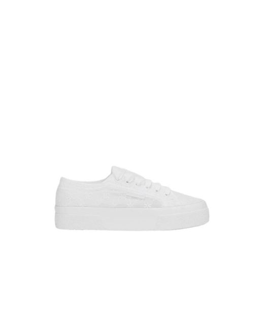 Superga 2740 Flower Sangallo in White für Herren