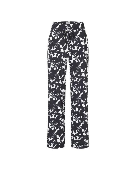 Wide Trousers M·a·c de color Black