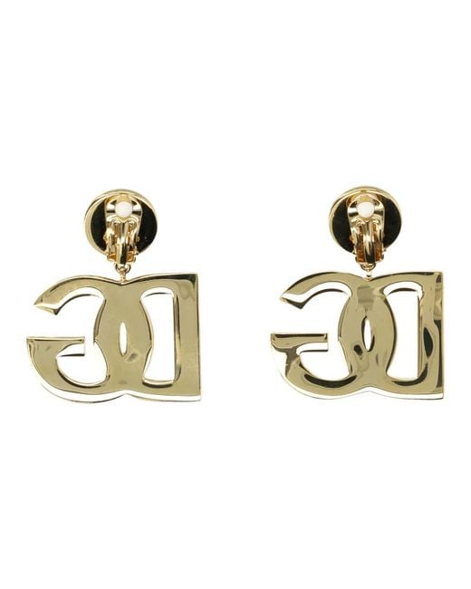 Earrings Dolce & Gabbana de color Metallic