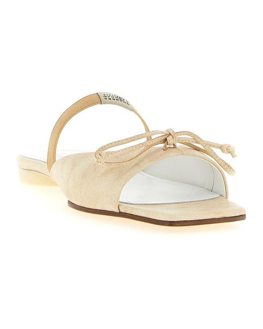 MM6 by Maison Margiela Natural Mules