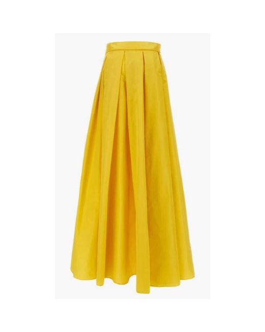 Pinko Yellow Maxi Skirts