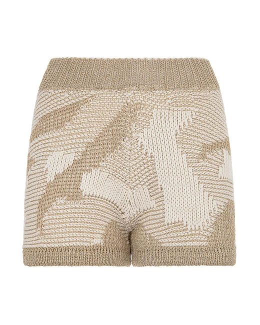Akep Korte Broeken ,Katoen Stijlvolle Bermuda Shorts Voor Zomerdagen in het Natural