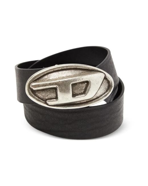 DIESEL Black Belts for men