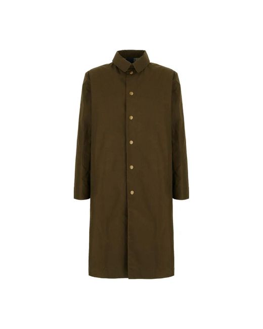 A.P.C. Green Single-Breasted Coats for men
