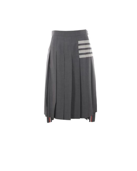 Thom Browne Gray Midi Skirts