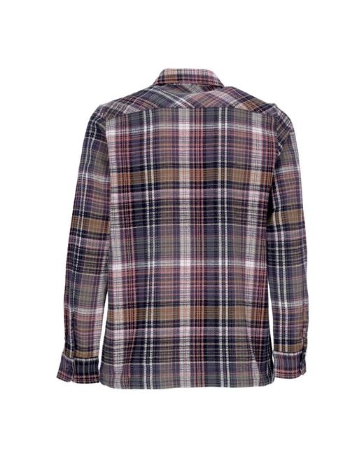 Carhartt Shirt Met Lange Mouwen L/Valmon Shirt Hamilton Bruin in het Blue voor heren