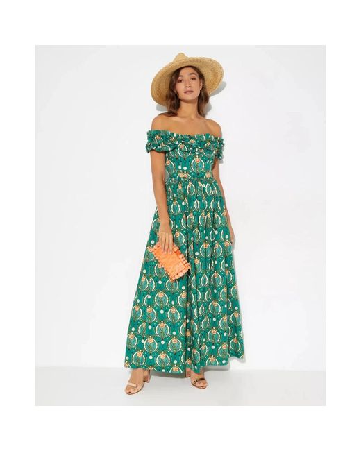 Maxi Dresses Agua Bendita de color Green