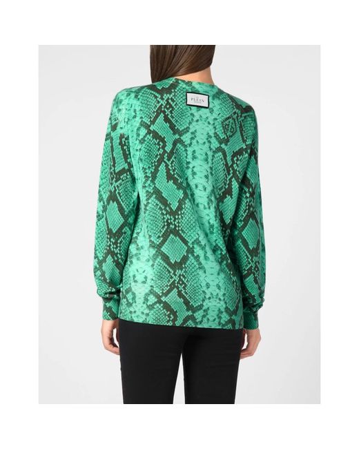 Philipp Plein Pullover Ronde Hals in het Green