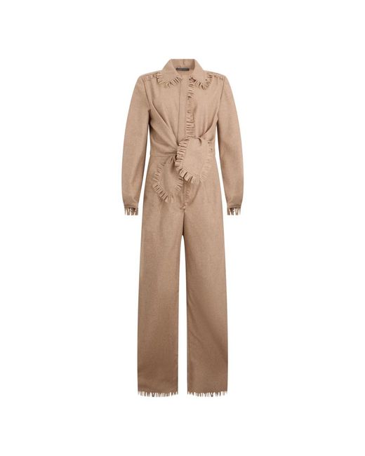 Alberta Ferretti Natural Jumpsuits