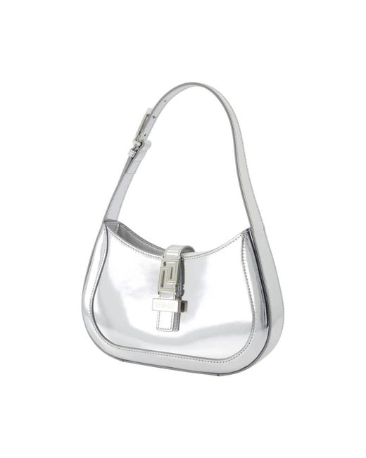 Versace Gray Shoulder Bags