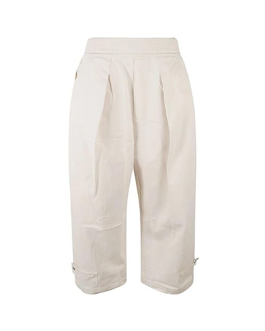 Cropped Trousers Mordecai de color Natural