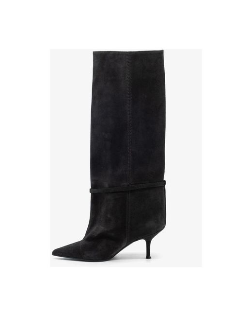 Lella Baldi Black Tubular Boot