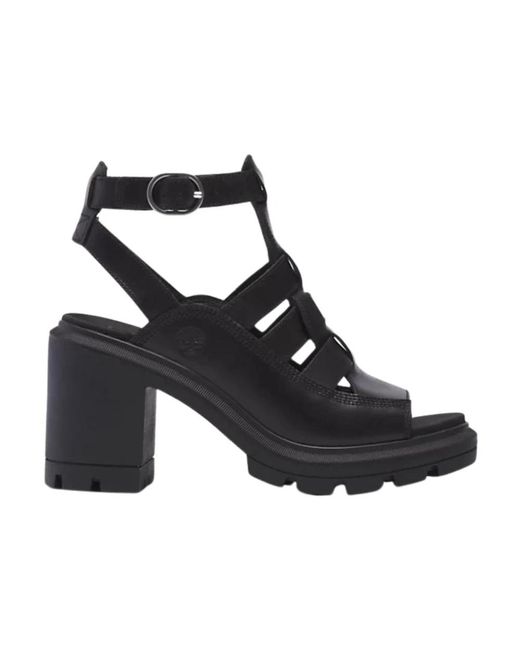 Timberland Black High Heel Sandals
