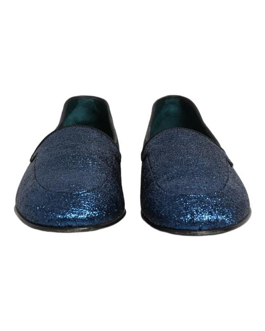 Dolce & Gabbana Blue Loafers for men